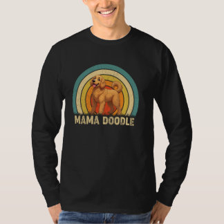 Mama Doodle Mom Mother's Day Goldendoodle Dog Girl T-shirt