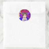 Mama doodt dieren ronde sticker (Tas)