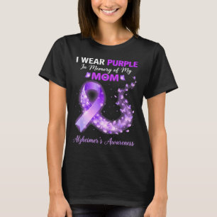 Mama draagt paars ter nagedachtenis aan mama alzhe t-shirt