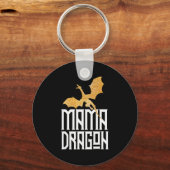 Mama Dragon Christmas Matching Family Tribe Mom Wi Sleutelhanger (Voorkant)
