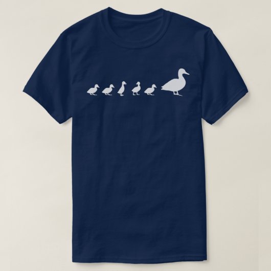 Mama Duck 5 Ducklings  Animal Family Mothers Day G T-shirt (Design voorkant)