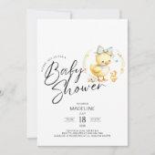 Mama Duck and Duckling Baby shower Kaart (Voorkant)