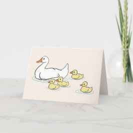 Mama Duck & Baby's Blank Kaart