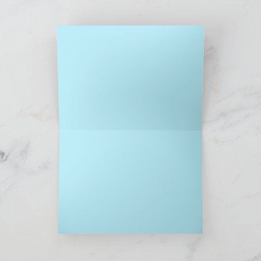 Mama Duck & Baby's Blue Blank Kaart (Binnen)