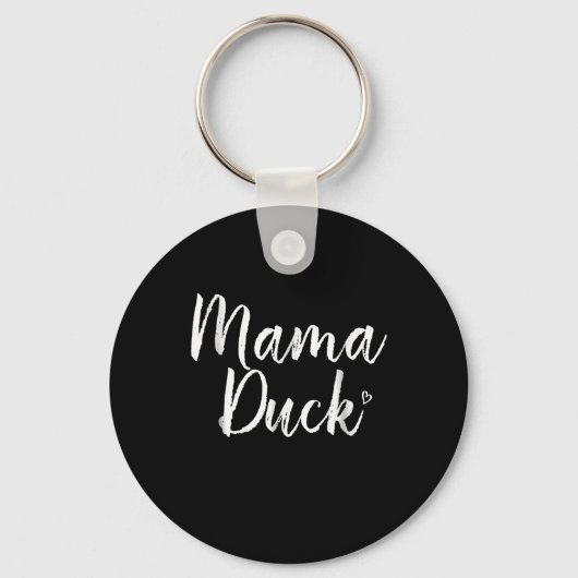 Mama Duck, Cute Duck, Mors Day, Gifts mama Sleutelhanger (Voorkant)
