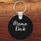 Mama Duck, Cute Duck, Mors Day, Gifts mama Sleutelhanger (Voorkant)