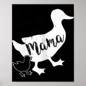 Mama Duck en 1 Baby Ducking Fun mama Poster (Voorkant)