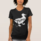 Mama Duck en 1 Baby Ducking Fun mama T-shirt (Voorkant)