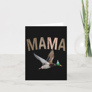 Mama Duck Hunting One Lucky Duck 1st Birthday Fami Kaart