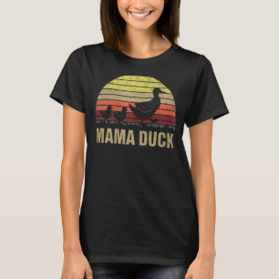 Mama Duck Schattig Boerderij Moeder Eendjes Duck M T-shirt