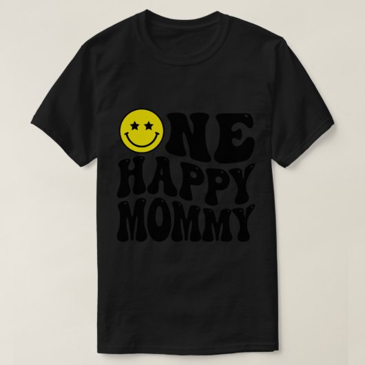Mama Een Gelukkig Dude Dada 1e Verjaardag Familie  T-shirt (Design voorkant)