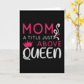 Mama, een titel net boven koningin kaart (Gele Bloem)