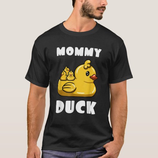 Mama Eend Mama Rubber Eendjes Lover Moederdag D T-shirt (Voorkant)