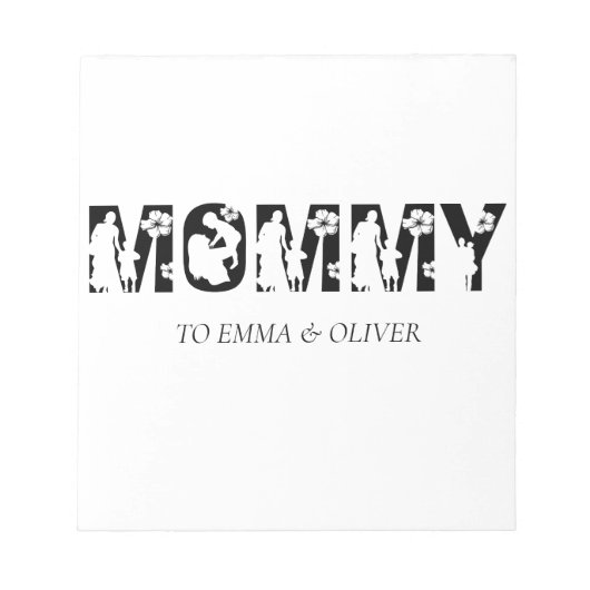 mama | Eenduidige Kinder namen van Moederdag van m Notitieblok (Voorkant)
