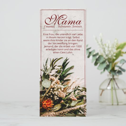 Mama - einfach unersetzlich - Bouquet (Staand voorkant)