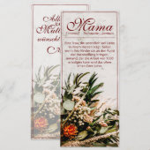 Mama - einfach unersetzlich - Bouquet (Voorkant / Achterkant)
