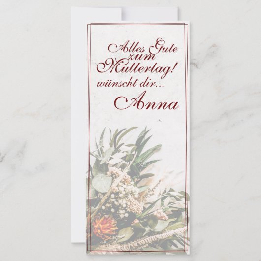 Mama - einfach unersetzlich - Bouquet (Achterkant)