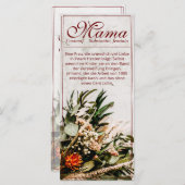 Mama - einfach unersetzlich - Bouquet (Voorkant / Achterkant)