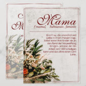Mama - einfach unersetzlich - Bouquet (Voorkant / Achterkant)