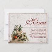 Mama - einfach unersetzlich - Bouquet (Voorkant)