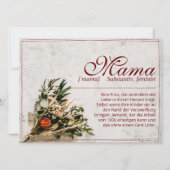 Mama - einfach unersetzlich - Bouquet (Voorkant)