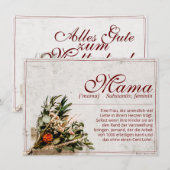 Mama - einfach unersetzlich - Bouquet (Voorkant / Achterkant)