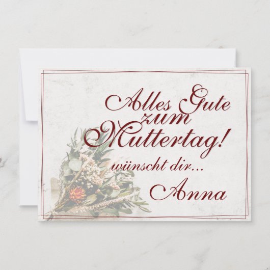 Mama - einfach unersetzlich - Bouquet (Achterkant)