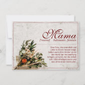 Mama - einfach unersetzlich - Bouquet (Voorkant)