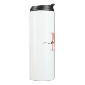 Mama Elegant Script Monogram Thermosbeker (Gedraaid links)