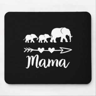 Mama Elephant 2 Bybies Kinder moeder van twee Scha Muismat