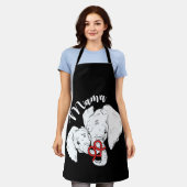 Mama Elephant Cute Moederdag Animal Schort (Gedragen)