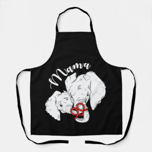Mama Elephant Cute Moederdag Animal Schort