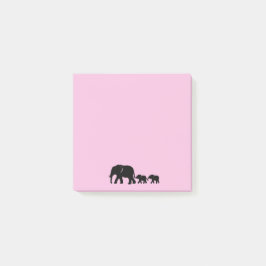 Mama Elephant with Babies Post it Notes