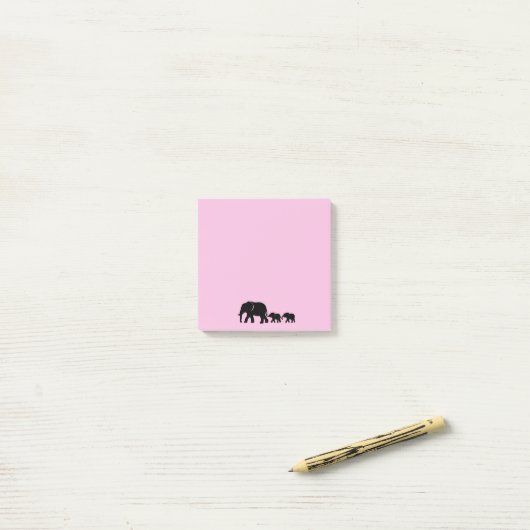 Mama Elephant with Babies Post it Notes (Op bureau)