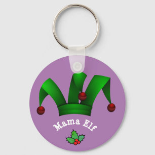  mama Elf, aangepast kerstcadeauidee Sleutelhanger