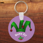  mama Elf, aangepast kerstcadeauidee Sleutelhanger (Voorkant)