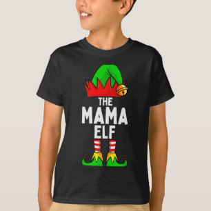 Mama Elf bijpassende gezinskerst vrouwen T-shirt