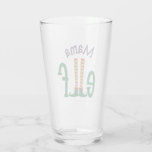 Mama Elf Glas (Achterkant)