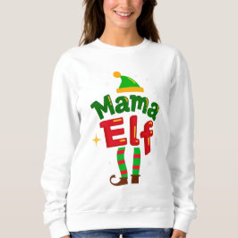 Mama Elf Matching Family Christmas Design Trui