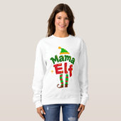 Mama Elf Matching Family Christmas Design Trui (Voorkant volledig)