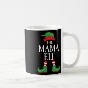 Mama Elf Matching Group Xmas Funny Family Christma Koffiemok