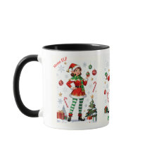 Mama Elf Mok – Cute Kerstmis Koffiekop