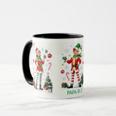 Mama Elf Mug – Cute Holiday Christmas Coffee cup Mok (Voorkant links)
