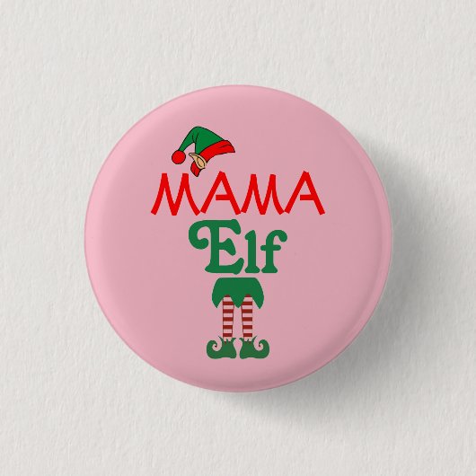Mama Elf Ronde Button 3,2 Cm (Voorkant)