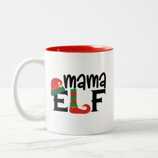 Mama Elf Tweekleurige Koffiemok (Links)
