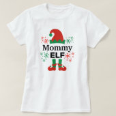 Mama Elf Vrouwen Wit T-shirt (Design voorkant)