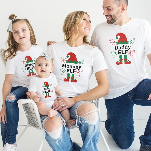 Mama Elf Vrouwen Wit T-shirt