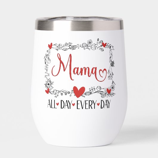 Mama elke dag de hele dag (Achterkant)