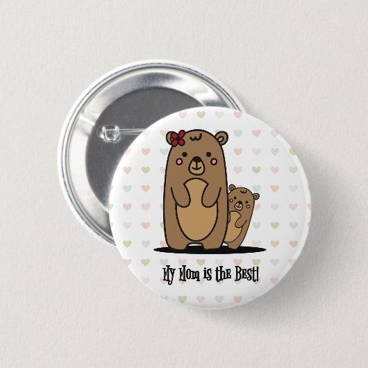 Mama en Baby Beer | Beste Button van mama (Voorkant /achterkant)