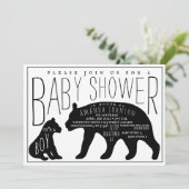 Mama en Baby Beer Boy Baby shower Kaart (Staand voorkant)